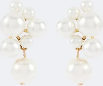 Jennifer Behr Pendientes Perlita con perlas de imitaci&oacute;n