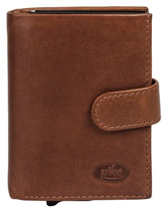 Pik&eacute; Geldb&ouml;rse PIK&Eacute;, Herren, braun, Leder, leicht gl&auml;nzend, unifarben, Kleinlederwaren Geldb&ouml;rse, echt Leder