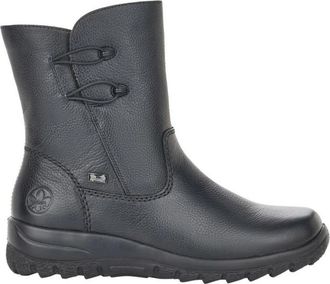 Rieker Casual Enkellaarsjes - Dames - Enkellaarsjes - Zwart - 39 EU - Leer - Schoenen