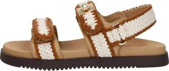 Steve Madden Mona Sandaal - Dames - Sandalen - Beige - 37 EU - Leer - Schoenen