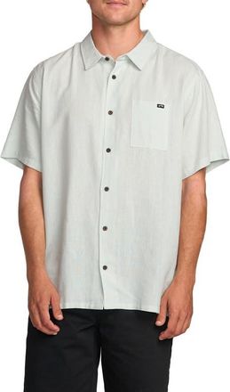 Billabong Ricardo Short Sleeve Button-Up Shirt in Ash Blue at Nordstrom, Size Xx-Large
