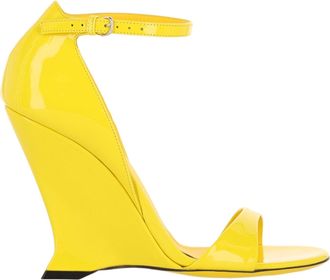 Ferragamo Vidette Patent Leather Wedge Sandals