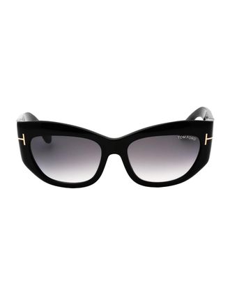Tom Ford Womens Tom Ford Brianna Black Sunglasses - Size: ONE size