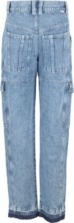 Isabel Marant Light Blue Cotton Relaxed Fit Pants