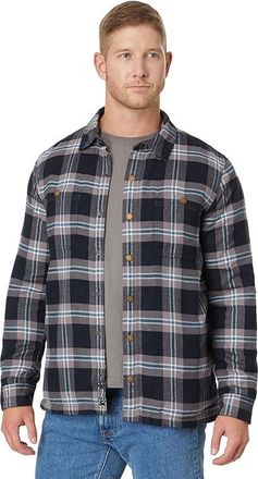 L.L.Bean Fleece-Lined Flannel Shirt Mens Jacket Coal : 3XL, Cotton/Flannel/Fleece