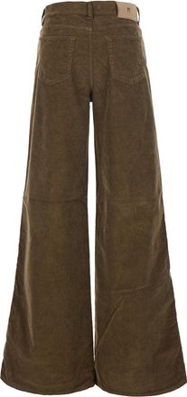 Pantaloni Torino Womens Corduroy Pants Cindy Brown Cotton And Elastane Trousers