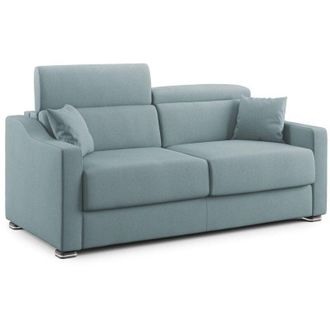 Divani.Store Amber Sof&aacute; Cama Convertible Con Tela Desmontable 191 Cm (mat. 140x197) Azul Claro