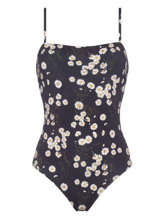 Eres Intens&eacute;ment floral-print swimsuit - women - Polyamide/Spandex/Elastane - 42 - Black