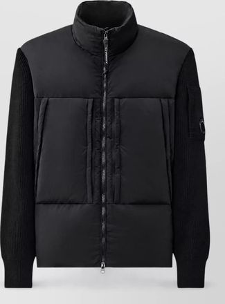C.P. Company wool padded high-neck zip blouson jacket