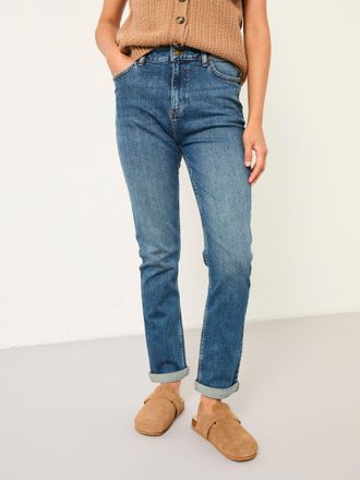 Fat Face FatFace Chesham Indigo Blue Petite Girlfriend Jeans
