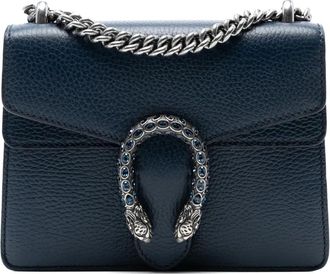 Gucci 2016-2025 kleine Dionysus leren crossbodytas - Blauw