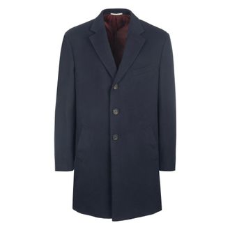 Pal Zileri Enkelrij jas - Heren - Mantels - Blauw - Maat: 3XL Leer