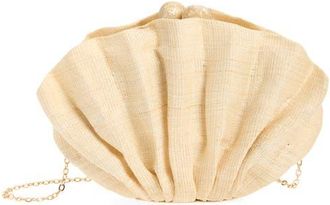 Poolside The Origami Scallop Clutch in Sand at Nordstrom