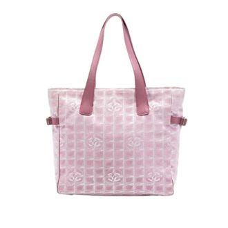 Chanel Pre-owned Tote Bags, female, Pink, Size: ONE SIZE Pre-owned Nylon Tote Bag