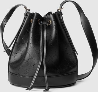 Gucci Venice Small Bucket Bag, Black, Leather