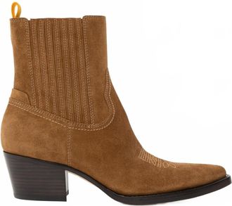 Oncept Womens Wyoming Suede Boot In Cognac