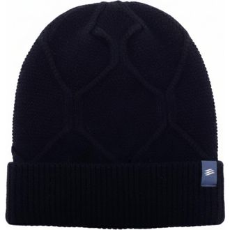 United By Blue The Softest Ultra cozy Yak Yarn with Diamond Cable Knit Beanie in Navy at Nordstrom