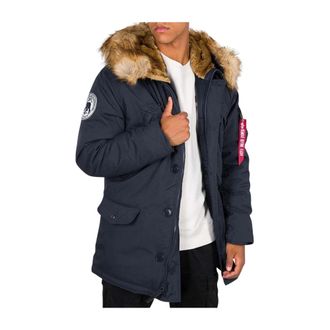 Alpha Industries Heren, Jassen, Blauw, Maat: S