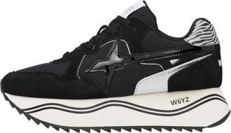 W6YZ Deva W. - Dames - Sneakers - Zwart - 38 EU - Leer - Schoenen