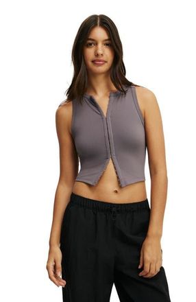 Cotton On Womens Active Ultra Soft Corset Tank in Violet Grey at Nordstrom, Size Medium
