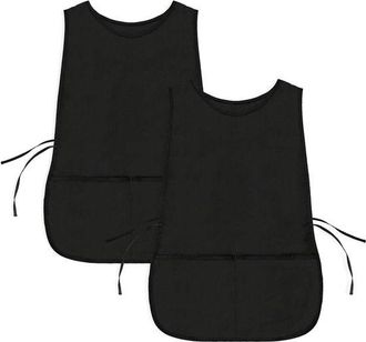 OEM Delantal Con 2 Bolsillos, Tama&ntilde;o Est&aacute;ndar 72,4 Cm X 47,0 Cm, Mezcla De Poli&eacute;ster Y Algod&oacute;n, Color Negro