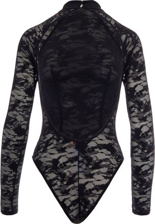 Diesel Womens Bodysuit Vivian Utlt Ebony Polyamide Tops Top
