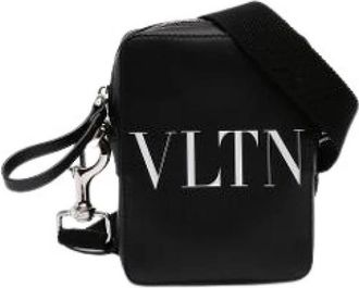 Valentino Pre-owned Vintage Crossbody Bag - unisex - Vintage Schoudertas - Zwart - ONE Size - Leer - Vintage