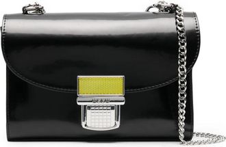 Msgm 99 Borsa Media - Dames - Schoudertassen - Zwart - ONE Size - Leer - Tassen