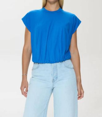 Pistola Denim Millie Bubble Tee Top In Dusk