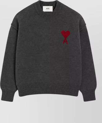 Ami wool crewneck jumper