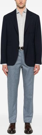 Brunello Cucinelli Brunello Cucinelli Mens Silk And Cotton Blend Shirt - Light Grey - Size 2XL