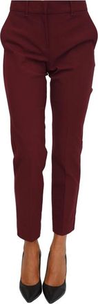 Marella Pantalone lungo - Dames - Vrijetijds broeken - Rood - S - Polyester - Broeken