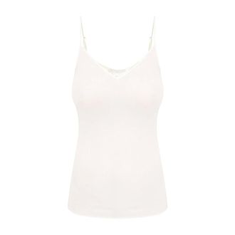 Hanro Sleeveless Tops, female, Beige, Size: L Seamless camisole