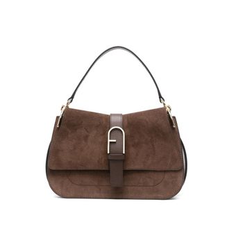Furla Suede Shoulder Bag