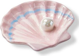 Tag Pearl Shell Trinket Dish Decorative Box Multi Earthenware 5.38 x 4.5 x 0.75 in in Pink at Nordstrom