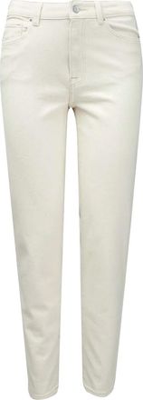 Only Dames/Dames Emily Hoge Taille Rechte Jeans (Ecru)