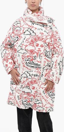 Stella McCartney Printed Padded Jacket CELINA With Concealed Button Closure Stella McCartney