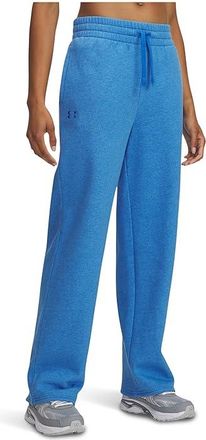 Under Armour Rival Fleece Straight Leg Pants Womens Casual Pants Blue Atlantis Light Heather/Blue Atlantis : XL (US 16) R, Cotton/Polyester