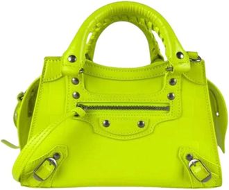 Balenciaga Pre-owned Mini Bags, female, Yellow, Size: ONE SIZE Pre-owned Vintage Mini Shoulder Bag