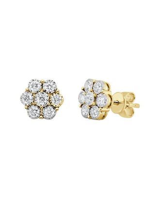 Sabrina Designs 14K 0.49 Ct. Tw. Diamond Cluster Stud Earrings