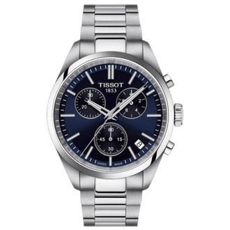 Tissot PR 100 Chronograph Blue Dial Steel Mens Watch T150.417.11.041.00
