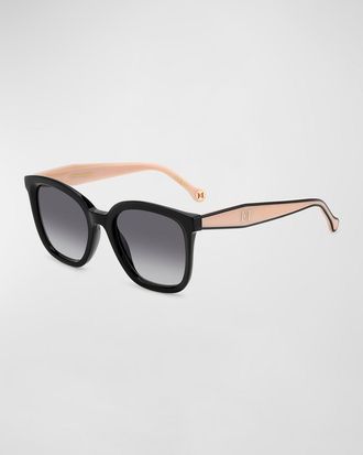 Carolina Herrera Square Acetate Sunglasses