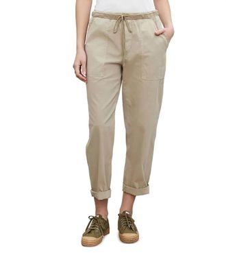 Velvet Misty Straight Pants In Beige