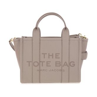 Marc Jacobs De leren kleine tote bag - Dames - Schoudertassen - Grijs - ONE Size - Leer - Tassen