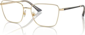 Jimmy Choo London 55mm Rectangle optical glasses in Gold at Nordstrom