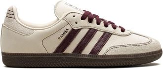 adidas Samba OG Wonder White/Maroon sneakers - women - Nubuck Leather/Rubber/Leather - 12.5 - Neutrals