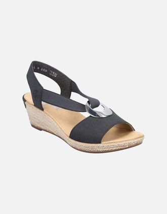 Rieker Womens Rieker Womens Sandals 624H6 14 blue - Size: 8