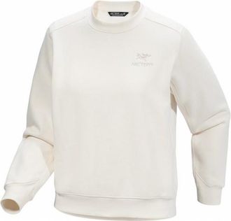 Arc'teryx Emblem Fleece Crew Fleecepullover f&uuml;r Damen | wei&szlig;
