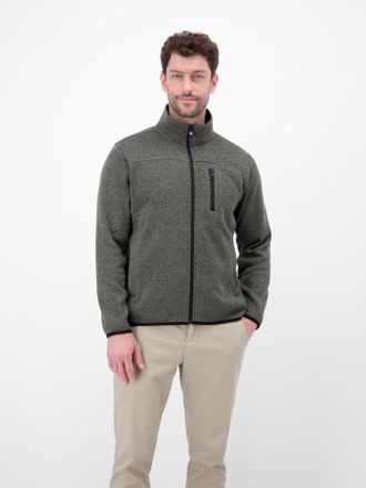 Lerros Sweatjacke LERROS Fleecejacke f&uuml;r Herren - warm, leicht, urban, Herren, Gr. M, cement grau, 100% Polyester, Sweatjacken Sweatjacke