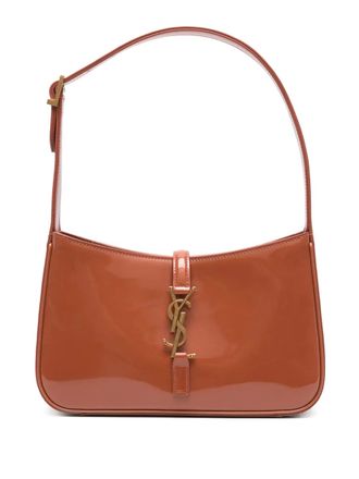 Saint Laurent Le 5 &Agrave; 7 shoulder bag - women - Patent Calf Leather - OS - Brown